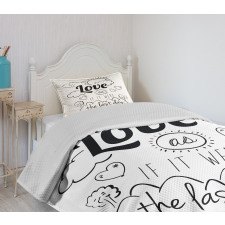 Optimist Message Bedspread Set