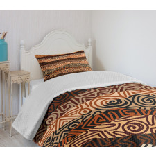 Strikes Pattern Bedspread Set