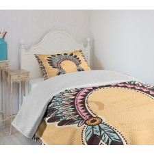 Folkloric Aztec Headband Bedspread Set