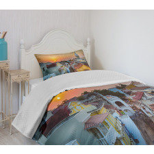 Rooftops Old City Coast Bedspread Set