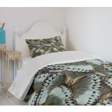 Butterflies Jungle Queen Bedspread Set