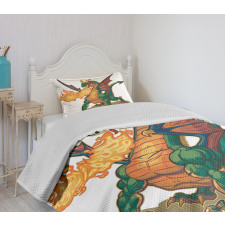 Mythical Monster Mascot Bedspread Set