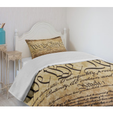 Constitution Text Bedspread Set