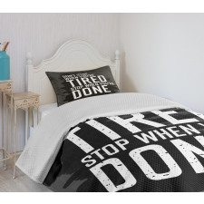 Dont Stop Keep Moving Bedspread Set