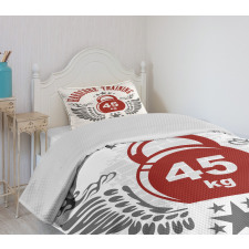 Vintage Gym Emblem Bedspread Set