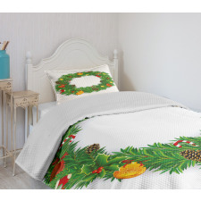 Dressed Wreath Bedspread Set