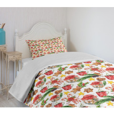 Retro Cookies Candy Bedspread Set