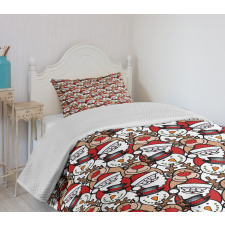 Snowman Reindeer Kids Bedspread Set