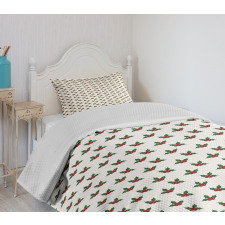 Holly Berries Bedspread Set