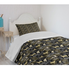 Oriental Deer Bedspread Set