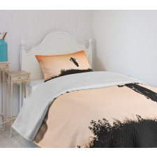 Motorbike Jump Hills Bedspread Set