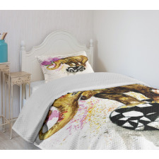 Giant Animal Flowers Bedspread Set