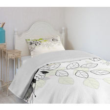 Wild Field Plants Bedspread Set