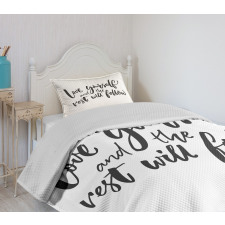 Self Love Wisdom Words Bedspread Set