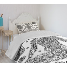 Ornate Hamsa Hand Bedspread Set