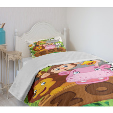 Happy Animals Fresh Trees Bedspread Set