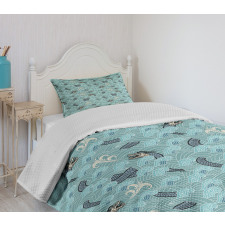 Sea Dragon Bedspread Set