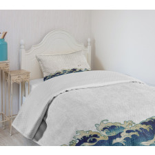 Aquatic Swirls Bedspread Set