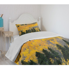 Colorful Aspen Trees USA Bedspread Set