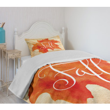 Maple Leaf Vintage Bedspread Set