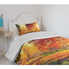 Misty Day in the Forest Bedspread Set