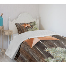 Star on Wood Bedspread Set