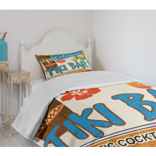 Vintage Sign Bedspread Set