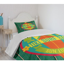 Surf Bar Holiday Bedspread Set