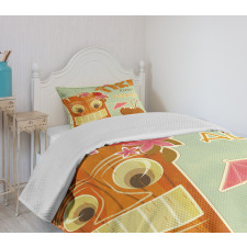 Drink Mask Flora Bedspread Set