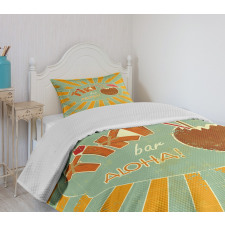 Aloha Fun Party Bedspread Set