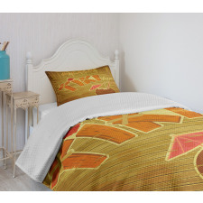 Wood Plank Aloha Bedspread Set