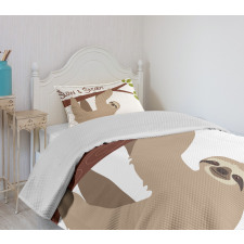 Cartoon Wildlife Mammal Bedspread Set