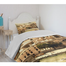 Italian Architecture Image Bedspread Set