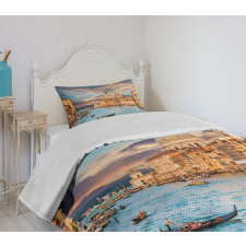 Canal Grande Italy Image Bedspread Set