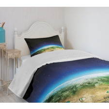 Russia from Space Sky Bedspread Set