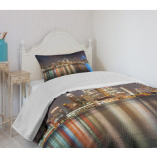 Night Time Cityscape Bedspread Set