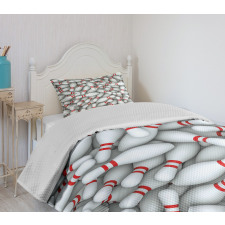 Vivid Pins Pile Bedspread Set