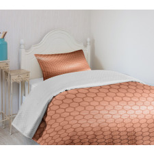 Comb Pattern Waves Bedspread Set