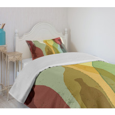 Abstract Colorful Bottles Bedspread Set