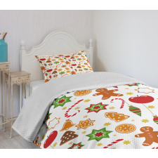 Christmas Graphic Bedspread Set