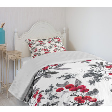 Abstract Botany Garden Bedspread Set