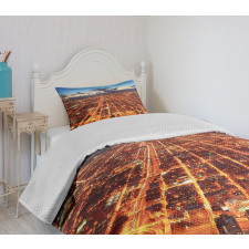 Chicago Downtown Aerial Bedspread Set