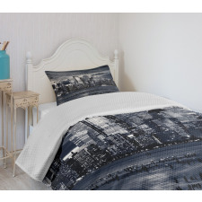 Dramatic View NYC Skyline Bedspread Set