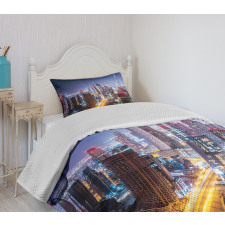 Night Dubai Tourist Travel Bedspread Set