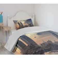 Spacecraft in Formation Bedspread Set