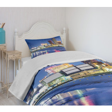 Resort Casinos on Shore Bedspread Set