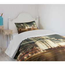 Shanghai Finance Zone View Bedspread Set