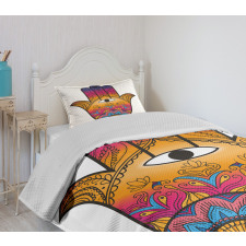 Mystical Colorful Lotus Bedspread Set