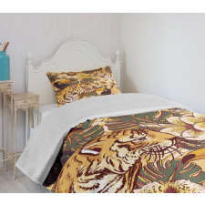 Tropical Bengal Toucan Bedspread Set