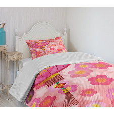 Cherry Blossom New Year Bedspread Set